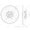 Moteur de ventilateur de refroidissement de radiateur 12v pour OPEL CORSA